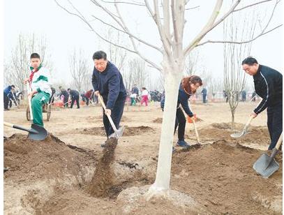 习近平在参加首都义务植树活动